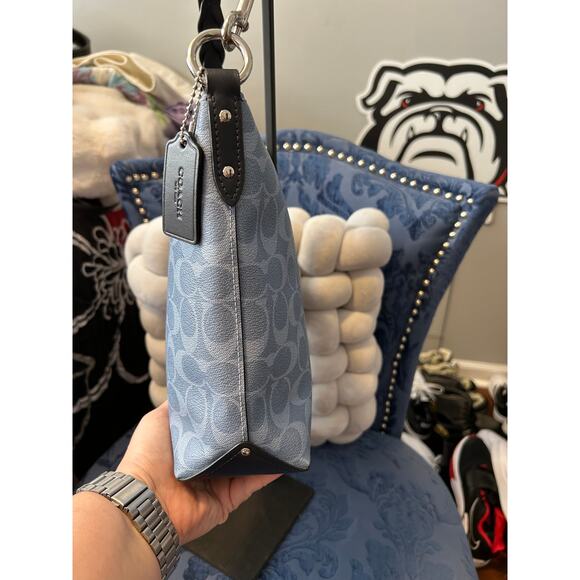 Coach Blue Signature Blue Abby Mini Duffle - Picture 5 of 8